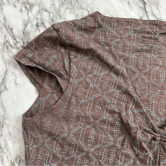 Toad&Co | women’s size medium Rosemarie Dress Cocoa Quito line organic cotton - Picture 5 of 8